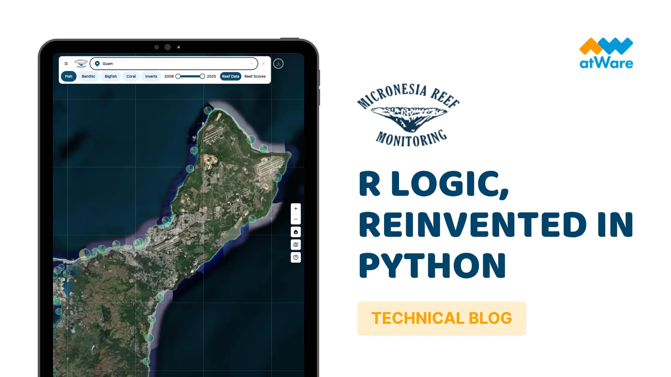 Reinventing R Logic in Python: A Backend Transformation for Scalable Coral Reef Monitoring