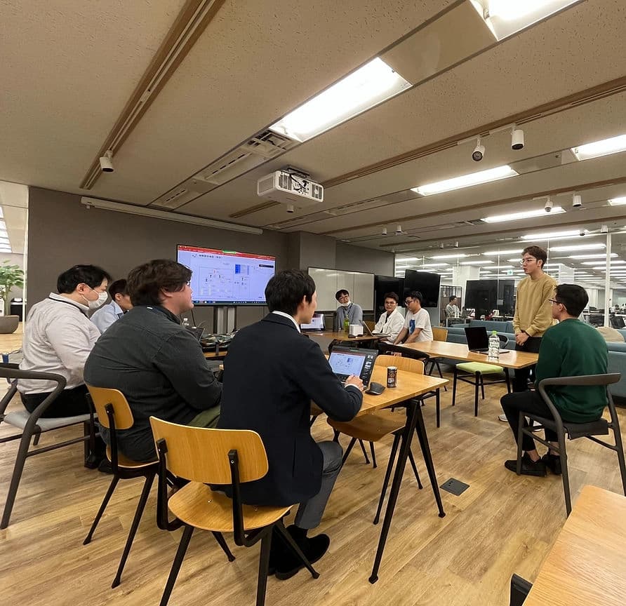 Team building at client's office